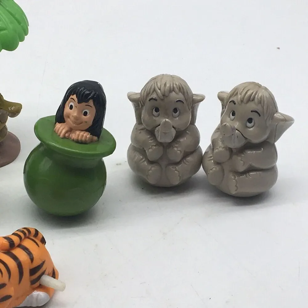 80s 90’s The Jungle Book McDonalds Toy Figures Lot Of 8 Cake Toppers Vintage